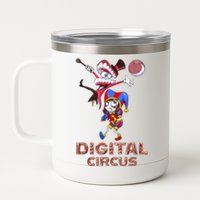 Digital Circus Pomni Funny Ragatha Jax Digitalcircus 12 oz Stainless Steel Tumbler Cup