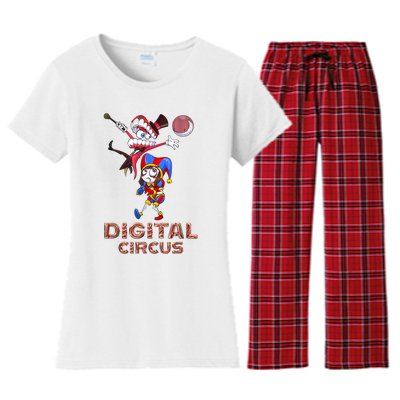 Digital Circus Pomni Funny Ragatha Jax Digitalcircus Women's Flannel Pajama Set