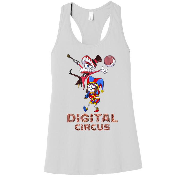 Digital Circus Pomni Funny Ragatha Jax Digitalcircus Women's Racerback Tank