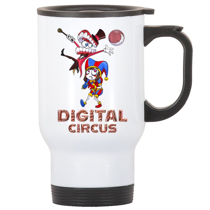 Digital Circus Pomni Funny Ragatha Jax Digitalcircus Stainless Steel Travel Mug