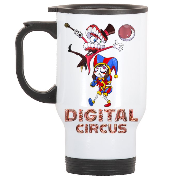 Digital Circus Pomni Funny Ragatha Jax Digitalcircus Stainless Steel Travel Mug