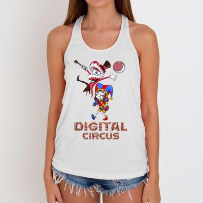 Digital Circus Pomni Funny Ragatha Jax Digitalcircus Women's Knotted Racerback Tank