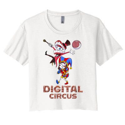 Digital Circus Pomni Funny Ragatha Jax Digitalcircus Women's Crop Top Tee