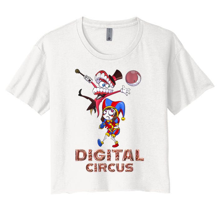 Digital Circus Pomni Funny Ragatha Jax Digitalcircus Women's Crop Top Tee