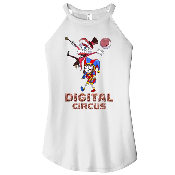 Digital Circus Pomni Funny Ragatha Jax Digitalcircus Women's Perfect Tri Rocker Tank