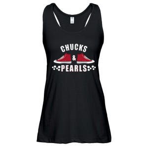 Democratic Campaign Political Rally Merch Chucks Pearls 2024 Ladies Essential Flowy Tank