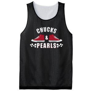 Democratic Campaign Political Rally Merch Chucks Pearls 2024 Mesh Reversible Basketball Jersey Tank