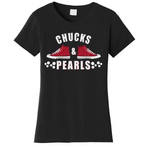 Democratic Campaign Political Rally Merch Chucks Pearls 2024 Women's T-Shirt