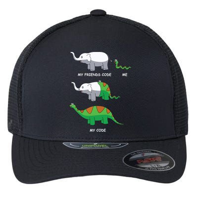 Developer Coder Programming Software Engineer Programmer Flexfit Unipanel Trucker Cap