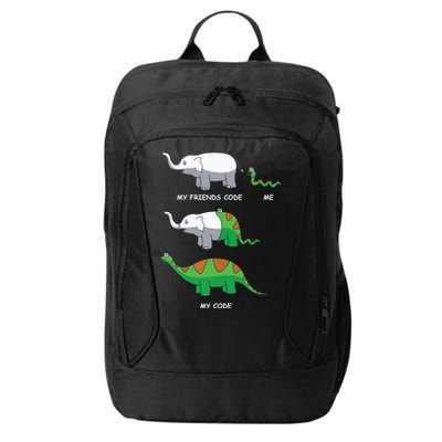 Developer Coder Programming Software Engineer Programmer City Backpack