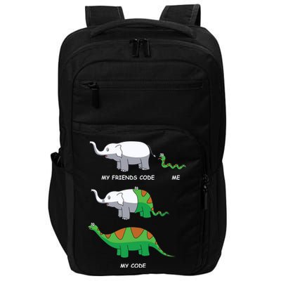 Developer Coder Programming Software Engineer Programmer Impact Tech Backpack
