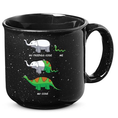 Developer Coder Programming Software Engineer Programmer 15oz Campfire Ceramic Mug