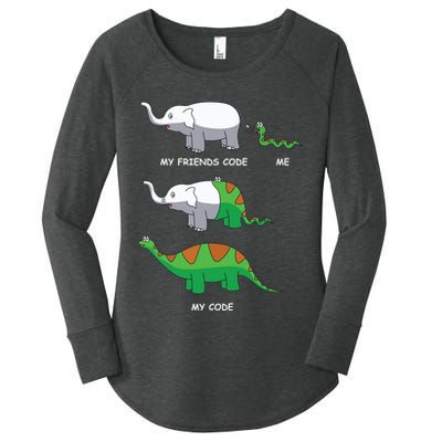 Developer Coder Programming Software Engineer Programmer Women's Perfect Tri Tunic Long Sleeve Shirt