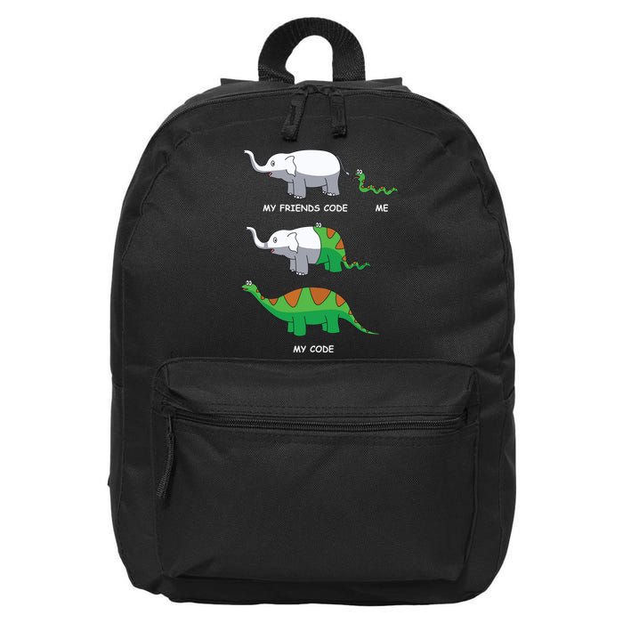 Developer Coder Programming Software Engineer Programmer 16 in Basic Backpack