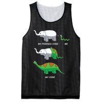Developer Coder Programming Software Engineer Programmer Mesh Reversible Basketball Jersey Tank