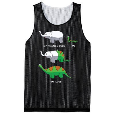 Developer Coder Programming Software Engineer Programmer Mesh Reversible Basketball Jersey Tank