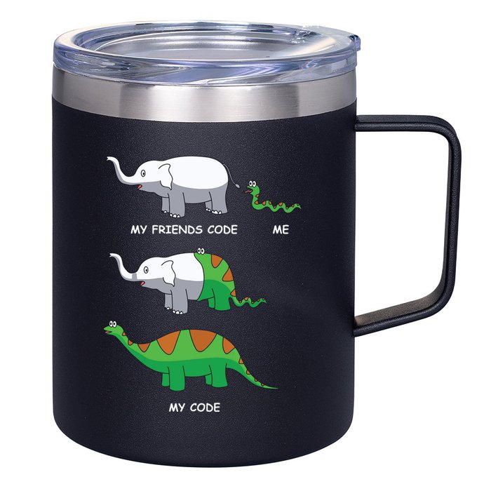 Developer Coder Programming Software Engineer Programmer 12oz Stainless Steel Coffee Mug
