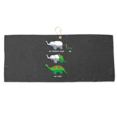 Developer Coder Programming Software Engineer Programmer Large Microfiber Waffle Golf Towel