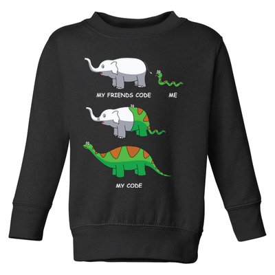 Developer Coder Programming Software Engineer Programmer Toddler Sweatshirt