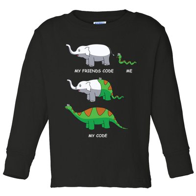 Developer Coder Programming Software Engineer Programmer Toddler Long Sleeve Shirt