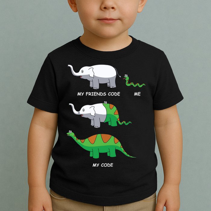 Developer Coder Programming Software Engineer Programmer Toddler T-Shirt