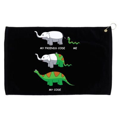 Developer Coder Programming Software Engineer Programmer Grommeted Golf Towel