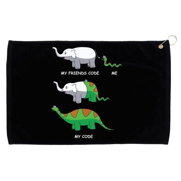 Developer Coder Programming Software Engineer Programmer Grommeted Golf Towel