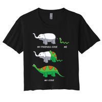 Developer Coder Programming Software Engineer Programmer Crop Top