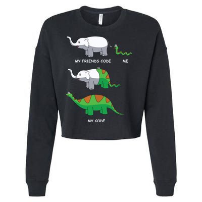Developer Coder Programming Software Engineer Programmer Cropped Pullover Crew