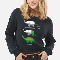Developer Coder Programming Software Engineer Programmer Cropped Pullover Crew
