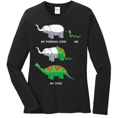 Developer Coder Programming Software Engineer Programmer Ladies Long Sleeve Shirt