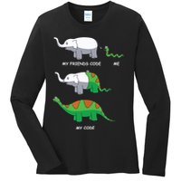 Developer Coder Programming Software Engineer Programmer Ladies Long Sleeve Shirt