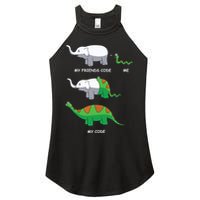 Developer Coder Programming Software Engineer Programmer Women's Perfect Tri Rocker Tank