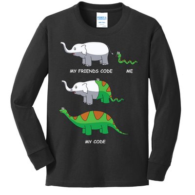 Developer Coder Programming Software Engineer Programmer Kids Long Sleeve Shirt