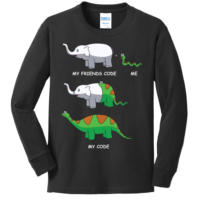 Developer Coder Programming Software Engineer Programmer Kids Long Sleeve Shirt