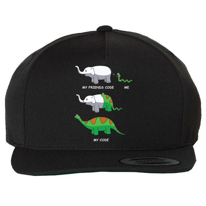 Developer Coder Programming Software Engineer Programmer Wool Snapback Cap