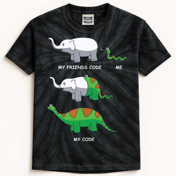 Developer Coder Programming Software Engineer Programmer Kids Tie-Dye T-Shirt