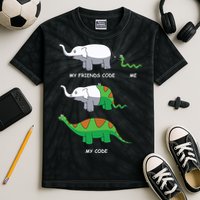 Developer Coder Programming Software Engineer Programmer Kids Tie-Dye T-Shirt