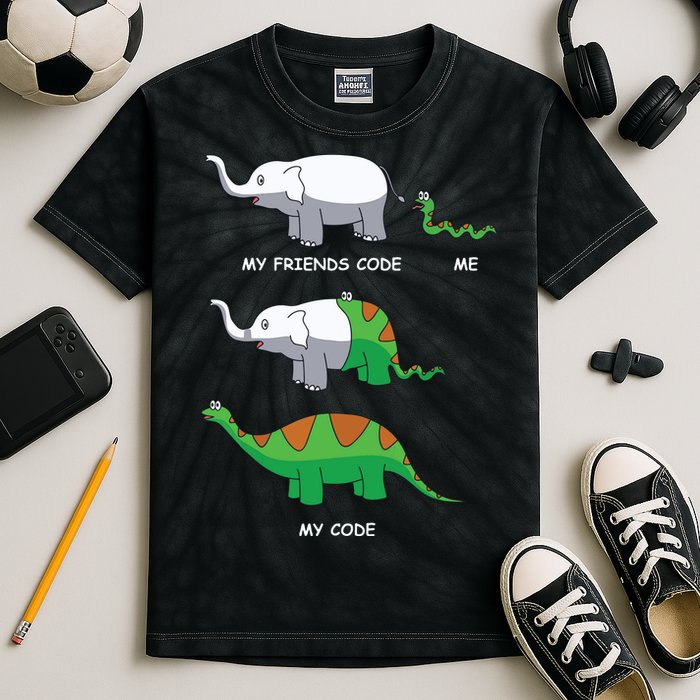 Developer Coder Programming Software Engineer Programmer Kids Tie-Dye T-Shirt