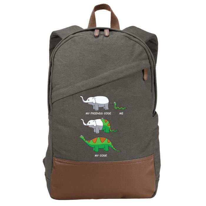Developer Coder Programming Software Engineer Programmer Cotton Canvas Backpack