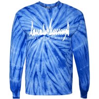 Dark Color President Trump Signature Take America Back! Maga Gift Tie-Dye Long Sleeve Shirt