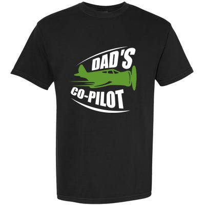 Dads Co Pilot Dad Pilot Father Son Daughter Gift Garment-Dyed Heavyweight T-Shirt