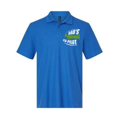 Dads Co Pilot Dad Pilot Father Son Daughter Gift Softstyle Adult Sport Polo