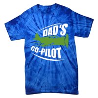 Dads Co Pilot Dad Pilot Father Son Daughter Gift Tie-Dye T-Shirt