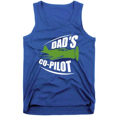 Dads Co Pilot Dad Pilot Father Son Daughter Gift Tank Top