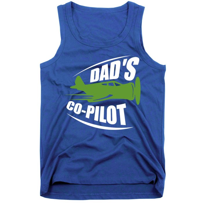 Dads Co Pilot Dad Pilot Father Son Daughter Gift Tank Top