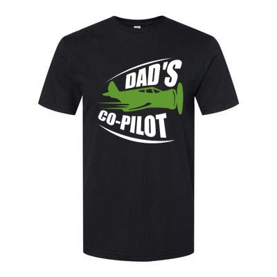 Dads Co Pilot Dad Pilot Father Son Daughter Gift Softstyle CVC T-Shirt