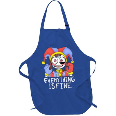 digital circus pomni everything is fine  Full-Length Apron With Pockets