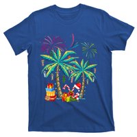 Decorated Christmas Palm Tree Tropical Xmas Coconut Lights Cute Gift T-Shirt