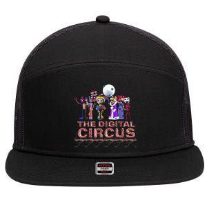 Digital Circus Pomni Funny Ragatha Jax Digitalcircus 7 Panel Mesh Trucker Snapback Hat